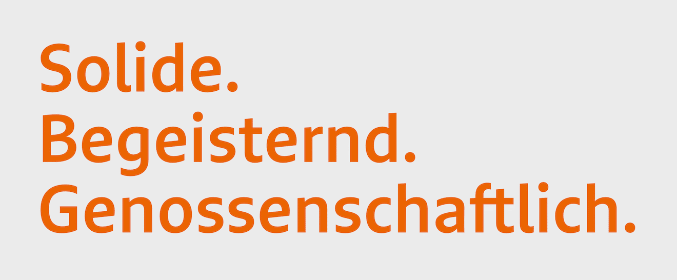 Our guiding compass: The R+V brand values (Translated into German)