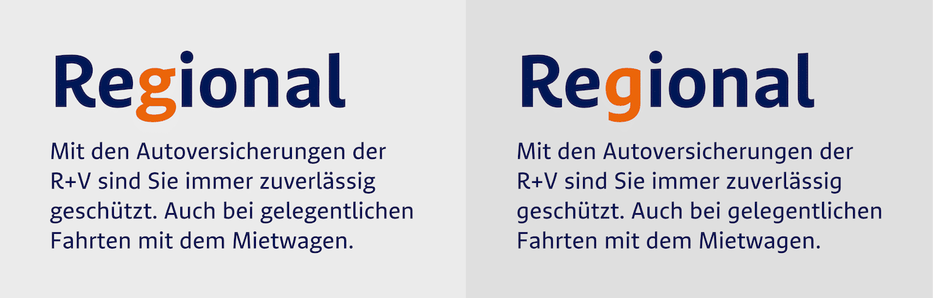 Two variants of the lowercase <span class="glyph">g</span>